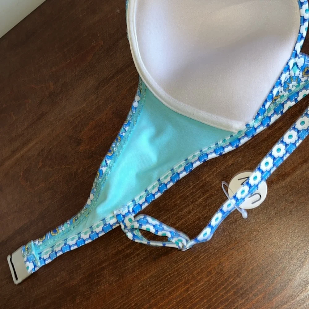 Blue Rod Beattie Size 38D Cup Swim Top NWT - Picture 8 of 10